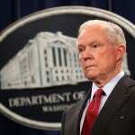 U.S. Attorney General Jeff Sessions holds a news conference at the Department of Justice December 15, 2017 in Washington, DC. Sessions called the question-and-answer session with reporters to highlight his department's fight to reduce violent crime.
