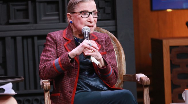 attends the Cinema Cafe with Justice Ruth Bader Ginsburg and Nina Totenberg during the 2018 Sundance Film Festival at Filmmaker Lodge on January 21, 2018 in Park City, Utah.