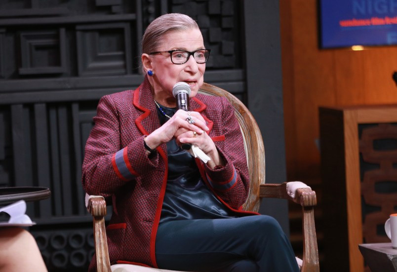 attends the Cinema Cafe with Justice Ruth Bader Ginsburg and Nina Totenberg during the 2018 Sundance Film Festival at Filmmaker Lodge on January 21, 2018 in Park City, Utah.