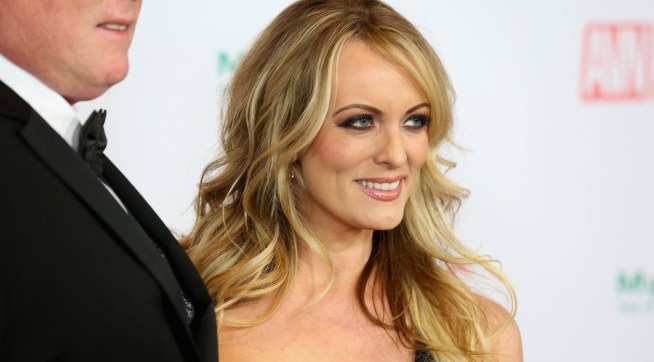 LAS VEGAS, NV - JANUARY 27:  Adult film actress/director Stormy Daniels attends the 2018 Adult Video News Awards at the Hard Rock Hotel & Casino on January 27, 2018 in Las Vegas, Nevada.  (Photo by Gabe Ginsberg/Getty Images)