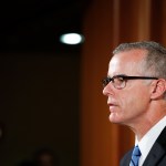 WASHINGTON, July 20, 2017 -- Andrew McCabe, U.S. acting director of the Federal Bureau of Investigation, attends a press conference at the U.S. Justice Department in Washington D.C., the United States, on July 20, 2017. The world's largest "dark market" on the Internet, AlphaBay, has been shut down, the U.S. Justice Department (DOJ) said Thursday. (Xinhua/Ting Shen)