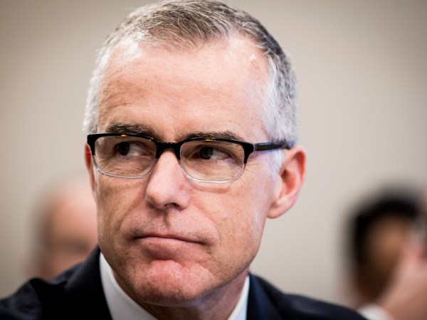 WASHINGTON, DC - June 21:  Acting FBI Director Andrew McCabe testifies before a House Appropriations subcommittee meeting on the FBI's budget requests for FY2018 on June 21, 2017 in Washington, DC. McCabe became acting director in May, following President Trump's dismissal of James Comey.  (Photo by Pete Marovich/Getty Images)