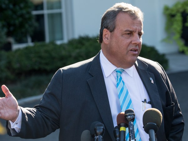 Chris Christie, governor of New Jersey, speaks to reporters outside the West Wing of the White House, on Thursday October 26th, 2017. (Photo by Cheriss May/NurPhoto)