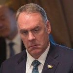 U.S. Secretary of the Interior Ryan Zinke listens during a Cabinet meeting at The White House in Washington, DC, December  20, 2017. Credit: Chris Kleponis / Polaris