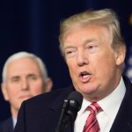 06 January 2018- Thurmont MD- U.S. President Donald J. Trump speaks at Camp David after holding meetings with staff, members of his Cabinet and Republican members of Congress to discuss the Republican legislative agenda for 2018.Photo Credit: Chris Kleponis/Sipa USA