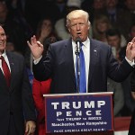 Manchester, NH, 11/07/16, Republican candidate for President Donald Trump at the SNHU Arena. (Suzanne Kreiter/Globe staff)