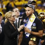 in Game 5 of the 2017 NBA Finals at ORACLE Arena on June 12, 2017 in Oakland, California. NOTE TO USER: User expressly acknowledges and agrees that, by downloading and or using this photograph, User is consenting to the terms and conditions of the Getty Images License Agreement.