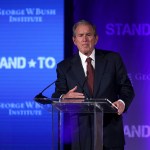 WASHINGTON, DC - JUNE 23:  Former U.S. President George W. Bush speaks during a conference at the U.S. Chamber of Commerce June 23, 2017 in Washington, DC. The George W. Bush Institute hosted a conference to address veteran issues.  (Photo by Alex Wong/Getty Images)