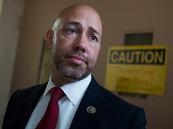 UNITED STATES - JULY 28: Rep. Brian Mast, R-Fla., leaves a meeting of the House Republican Conference in the Capitol on July 28, 2017. (Photo By Tom Williams/CQ Roll Call)
