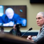 WASHINGTON, DC - December 7:  Environmental Protection Agency Administrator Scott Pruitt testifies before the House Energy and Commerce Committee about the mission of the U.S. Environmental Protection Agency on December 7, 2017 in Washington, DC.  (Photo by Pete Marovich/Getty Images)