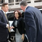 Former Trump campaign manager Paul Manafort and his wife Kathleen arrive at the Prettyman Federal Courthouse January 16, 2018 in Washington, DC. Manafort and his former business partner Richard Gates both pleaded not guilty last year to a 12-charge indictment that included money laundering and conspiracy.