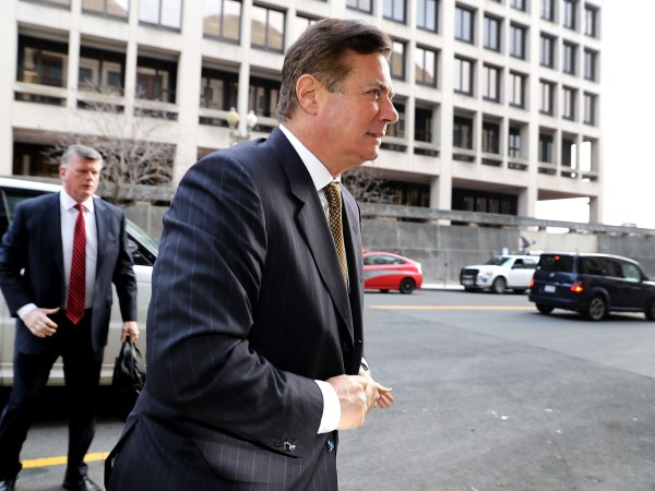 Former Trump campaign manager Paul Manafort and his wife Kathleen arrive at the Prettyman Federal Courthouse January 16, 2018 in Washington, DC. Manafort and his former business partner Richard Gates both pleaded not guilty last year to a 12-charge indictment that included money laundering and conspiracy.