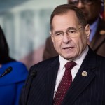 Rep. Jerry Nadler speaks with Reps Cedric Richmond, CBC and Judiciary Deomocrats by his side, as they introduced a resolution to censure President Donald Trump for what they called racist comments on Haiti, African Countries and El Salvador, on Capitol Hill, on Thursday, January 18, 2018. (Photo by Cheriss May) (Photo by Cheriss May/NurPhoto)
