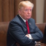 U.S. President Donald J. Trump hosts a law enforcement roundtable on MS-13 at The White House in Washington, DC, February  06, 2018. Credit: Chris Kleponis / Polaris