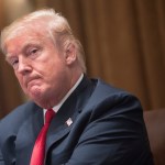 U.S. President Donald J. Trump hosts a law enforcement roundtable on MS-13 at The White House in Washington, DC, February  06, 2018. Credit: Chris Kleponis / Polaris