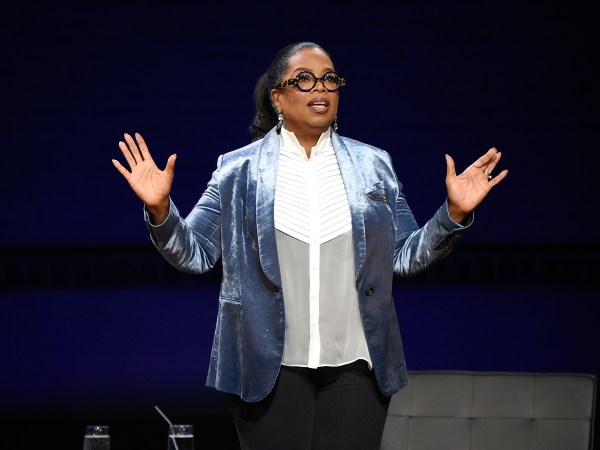 speaks onstage during Oprah's Super Soul Conversations at The Apollo Theater on February 7, 2018 in New York City.