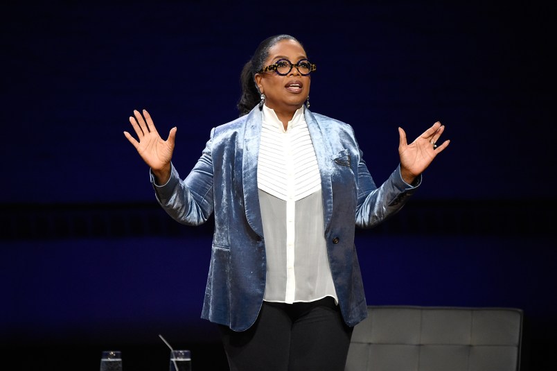speaks onstage during Oprah's Super Soul Conversations at The Apollo Theater on February 7, 2018 in New York City.