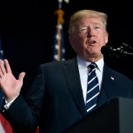 President Donald Trump makes remarks during the National Prayer Breakfast, February 8, 2018, in Washington, DC. Thousands from around the world attend the annual ecumenical gathering and every president since President Dwight Eisenhower has addressed the event. .          ISP POOL Photo by Mike Theiler/UPI