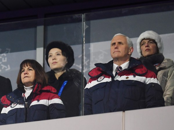 during the Opening Ceremony of the PyeongChang 2018 Winter Olympic Games at PyeongChang Olympic Stadium on February 9, 2018 in Pyeongchang-gun, South Korea.