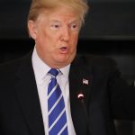 U.S. President Donald Trump conducts a meeting with state and local officials to unveil his administration's long-awaited infrastructure plan in the State Dining Room at the White House February 12, 2018 in Washington, DC. The $1.5 trillion plan to repair and rebuild the nation's crumbling highways, bridges, railroads, airports, seaports and water systems is funded with $200 million in federal money with the remaining 80 percent coming from state and local governments.