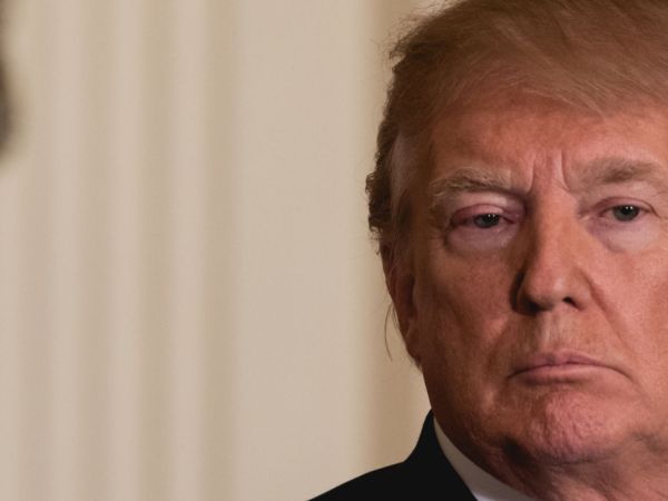 U.S. President Donald Trump listens to Prime Minister Malcolm Turnbull of Australia, during their joint press conference, in the East Room of the White House, on Friday, February 23, 2018. (Photo by Cheriss May/NurPhoto)