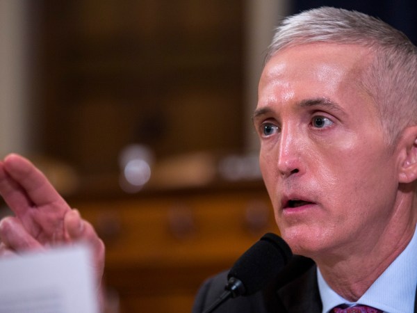 WASHINGTON, D.C. - MARCH 20: Rep. Trey Gowdy (R-SC) speaks a House Permanent Select Committee on Intelligence hearing concerning Russian meddling in the 2016 United States election, on Capitol Hill, March 20, 2017 in Washington, DC. While both the Senate and House Intelligence committees have received private intelligence briefings in recent months, Monday's hearing is the first public hearing on alleged Russian attempts to interfere in the 2016 election. (Photo by Zach Gibson/Getty Images)