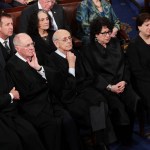 U.S. President Donald Trump addresses a joint session of the U.S. Congress on February 28, 2017 in the House chamber of  the U.S. Capitol in Washington, DC. Trump's first address to Congress focused on national security, tax and regulatory reform, the economy, and healthcare.