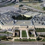 UNITED STATES - SEPTEMBER 24: Aerial view of the Pentagon building photographed on Sept. 24, 2017. (Photo By Bill Clark/CQ Roll Call)