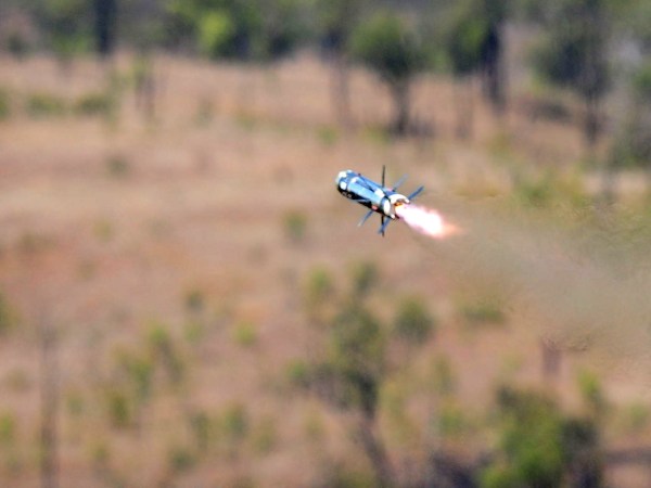 TOWNSVILLE, AUSTRALIA - SEPTEMBER 04:  A rocket from a shoulder fired Javelin portable anti-tank weapon is launched during an Army fire power demonstration at Range Control, High Range on September 4, 2009 in Townsville, Australia. The demonstration, especially of the high range weapons, is intended to demonstrate the level and effect of firepower available to the soldiers of 3rd Brigade should they be deployed on operations requiring such.  (Photo by Ian Hitchcock/Getty Images)