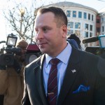 WASHINGTON, DC - MARCH 09: Former leaves the U.S. District Courthouse on March 9, 2018 in Washington, DC. (Photo by Zach Gibson/Getty Images)