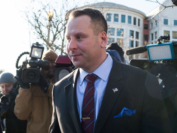 WASHINGTON, DC - MARCH 09: Former leaves the U.S. District Courthouse on March 9, 2018 in Washington, DC. (Photo by Zach Gibson/Getty Images)