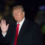U.S. President Donald J. Trump returns to The White House in Washington, DC, after attending a political rally in western Pennsylvania, March 10, 2018. Credit: Chris Kleponis / Polaris