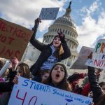 UNITED STATES - MARCH 14: Students assemble for a rally on the West Front of the Capitol to call on Congress to act on gun violence prevention during a national walkout by students on March 14, 2018. (Photo By Tom Williams/CQ Roll Call)