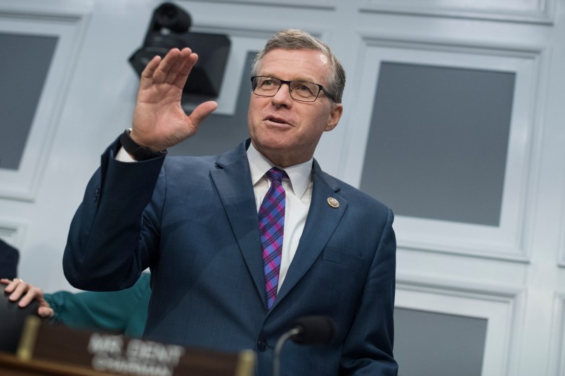 UNITED STATES - MARCH 15: Chairman Charlie Dent, R-Pa., conducts  a House Appropriations Military Construction, Veterans Affairs and Related Agencies subcommittee hearing in Rayburn Building on the Veterans Affairs Department's FY2019 budget featuring testimony by Secretary David Shulkin on March 15, 2018. (Photo By Tom Williams/CQ Roll Call)