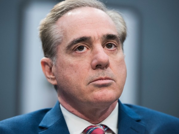 UNITED STATES - MARCH 15: David Shulkin, Secretary of Veterans Affairs, prepares for a House Appropriations Military Construction, Veterans Affairs and Related Agencies subcommittee hearing in Rayburn Building on the department's FY2019 budget on March 15, 2018. (Photo By Tom Williams/CQ Roll Call)