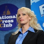 Adult film star Stormy Daniels appeared at a news conference to tout the success of Restricted to Adults (RTA) website and other efforts by the adult film industry to protect children from inappropriate material held at the National Press Club, May 29, 2008.