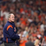 in game five of the 2017 World Series at Minute Maid Park on October 29, 2017 in Houston, Texas.