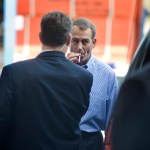 UNITED STATES - SEPTEMBER 23:  House Minority Leader John Boehner, R-Ohio, smokes a cigarette after a news conference outside of Tart Lumber Company in Sterling, Va., were they unveiled "A Pledge to America," a governing agenda devised by House Republicans for the 111th Congress.  (Photo By Tom Williams/Roll Call via Getty Images)