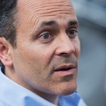 UNITED STATES - APRIL 12: Matt Bevin, republican Senate candidate  for Kentucky, talks with attendees of the Knob Creek Gun Range Machine Gun Shoot Out in West Point, Ky. (Photo By Tom Williams/CQ Roll Call)