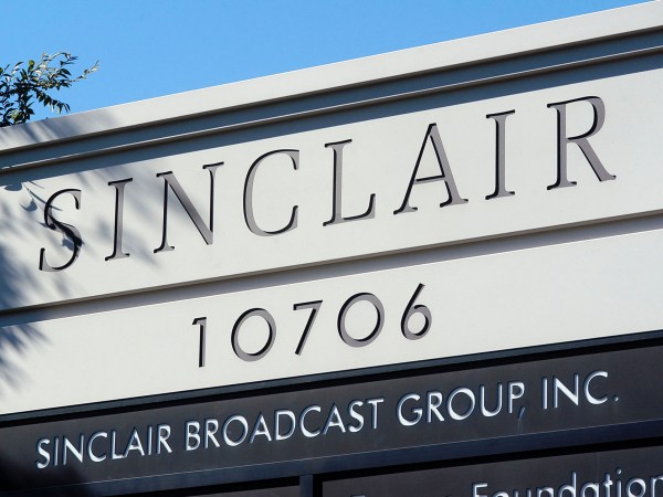 HUNT VALLEY, MD - OCTOBER 12: The Sinclair Broadcast building sits in a buisness district in Hunt Valley, Maryland October 12, 2004. Sinclair Broadcast Group, the owner of the largest chain of television stations in the nation, plans to preempt regular programming two weeks before the Nov. 2 election to air a documentary that accuses John Kerry of betraying American prisoners during the Vietnam War.  (Photo by William Thomas Cain/Getty Images)