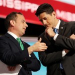 CLEVELAND, OH - JULY 19:  on the second day of the Republican National Convention on July 19, 2016 at the Quicken Loans Arena in Cleveland, Ohio. Republican presidential candidate Donald Trump received the number of votes needed to secure the party's nomination. An estimated 50,000 people are expected in Cleveland, including hundreds of protesters and members of the media. The four-day Republican National Convention kicked off on July 18.  (Photo by Joe Raedle/Getty Images)