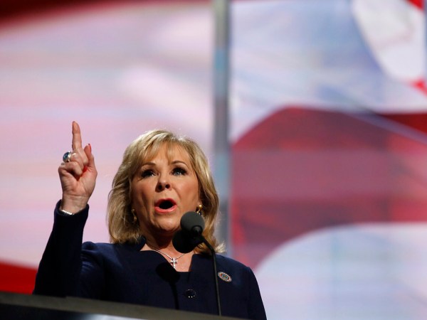 Gov. Mary Fallin of Oklahoma speaks during the final day of the 2016 Republican National Convention at Quicken Loans Arena in Cleveland, Ohio, July 21, 2016
