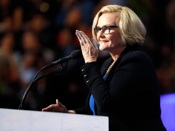 PHILADELPHIA, PA - JULY 28: on the fourth day of the Democratic National Convention at the Wells Fargo Center, July 28, 2016 in Philadelphia, Pennsylvania. Democratic presidential candidate Hillary Clinton received the number of votes needed to secure the party's nomination. An estimated 50,000 people are expected in Philadelphia, including hundreds of protesters and members of the media. The four-day Democratic National Convention kicked off July 25. (Photo by Aaron P. Bernstein/Getty Images)
