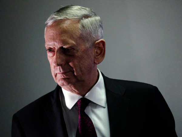U.S. Defense Secretary James Mattis listens to a question during a news conference at Camp Lemonnier in Ambouli, Djibouti April 23, 2017. REUTERS/Jonathan Ernst