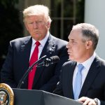 Scott Pruitt, EPA Administrator, spoke after President Trump made the statement that the United States is withdrawing from the Paris Climate Accord, in the Rose Garden of the White House, On Thursday, June 1, 2017. (Photo by Cheriss May) (Photo by Cheriss May/NurPhoto)