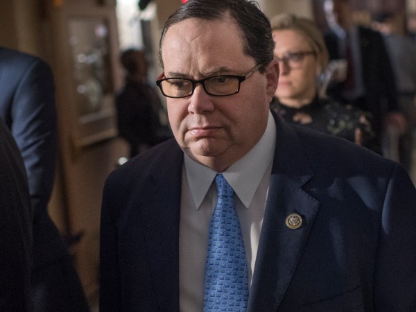 UNITED STATES - FEBRUARY 06: Rep. Blake Farenthold, R-Texas, leaves a meeting of the House Republican Conference in the Capitol on February 6, 2018. (Photo By Tom Williams/CQ Roll Call)