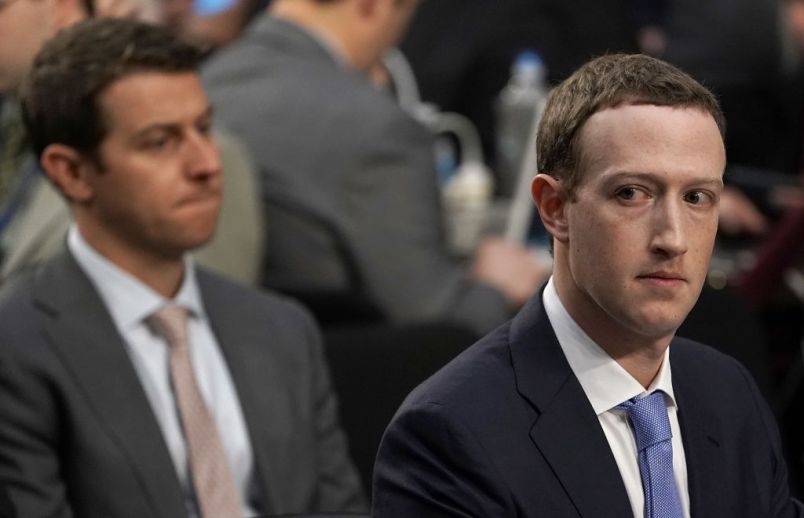 WASHINGTON, DC - APRIL 10:  Facebook co-founder, Chairman and CEO Mark Zuckerberg testifies before a combined Senate Judiciary and Commerce committee hearing in the Hart Senate Office Building on Capitol Hill April 10, 2018 in Washington, DC. Zuckerberg, 33, was called to testify after it was reported that 87 million Facebook users had their personal information harvested by Cambridge Analytica, a British political consulting firm linked to the Trump campaign.  (Photo by Alex Wong/Getty Images)