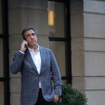 NEW YORK, NY - APRIL 13: Michael Cohen, President Donald Trump's attorney, takes a phone call near the Loews Regency hotel on Park Ave on April 13, 2018 in New York City. Following FBI raids on his home, office and hotel room, the Department of Justice announced that they are placing him under criminal investigation. (Photo by Yana Paskova/Getty Images)