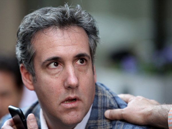 NEW YORK, NY - APRIL 13: Michael Cohen, President Donald Trump's attorney, takes a phone call near the Loews Regency hotel on Park Ave on April 13, 2018 in New York City. Following FBI raids on his home, office and hotel room, the Department of Justice announced that they are placing him under criminal investigation. (Photo by Yana Paskova/Getty Images)