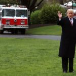 WASHINGTON, DC - APRIL 16: U.S. President Donald Trump walks toward Marine One while departing from the White House, on April 16, 2018 in Washington, DC. President Trump is traveling to Hialeah, Florida where he will participate in a small business roundtable discussion on tax cuts.  (Photo by Mark Wilson/Getty Images)